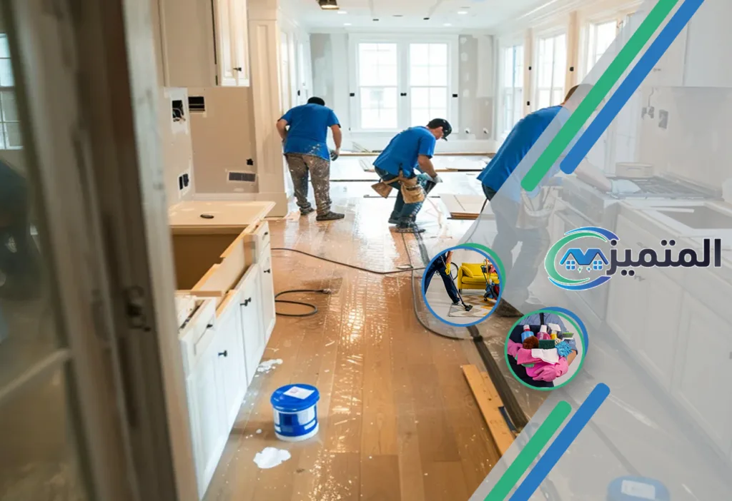 شركة تنظيف الفلل الجديدة بعد التشطيب بحفر الباطن